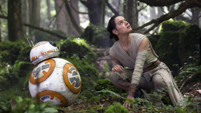 Rey and BB-8 from Star Wars: The Force Awakens