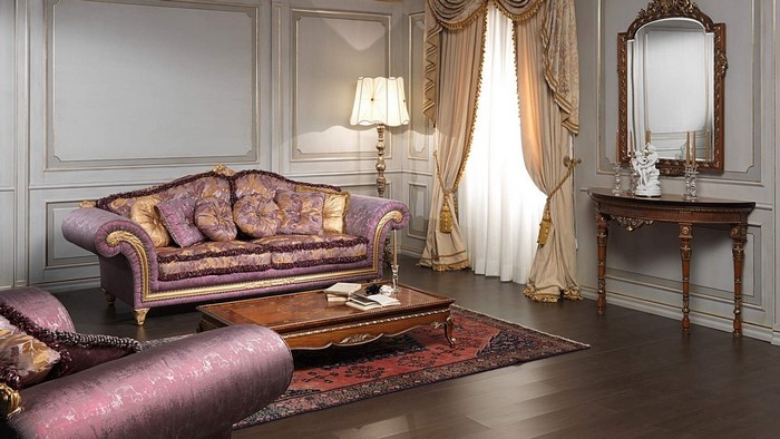 Classic living room with ornate furniture