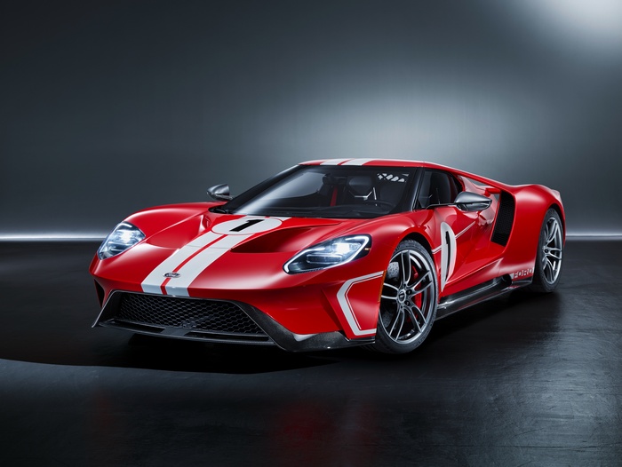 Red Ford GT 67 Heritage Edition 4K