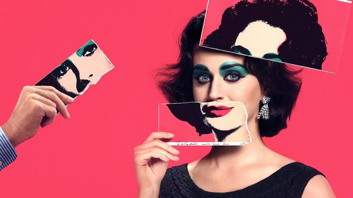 Katy Perry as Elizabeth Taylor Pop Art Collage