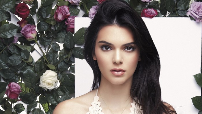 Kendall Jenner with Roses