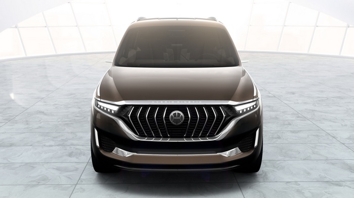 Hybrid Kinetic K750 concept car front view