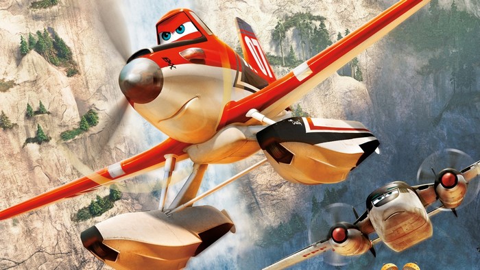 Dusty Crophopper and Blade Ranger from Planes: Fire & Rescue