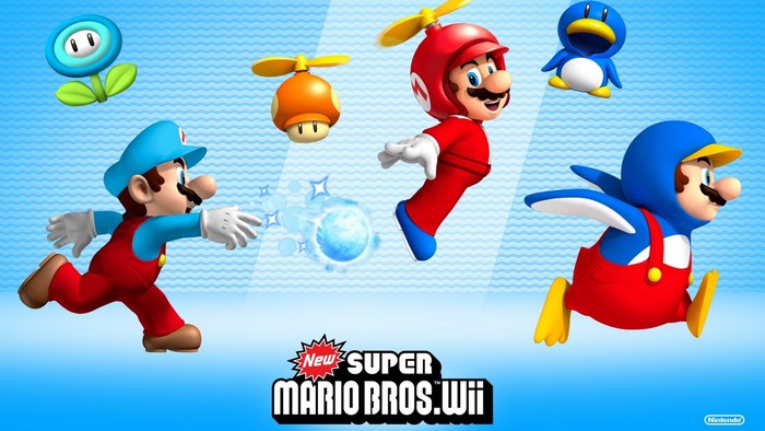 Mario and Luigi from Super Mario Bros. Wii