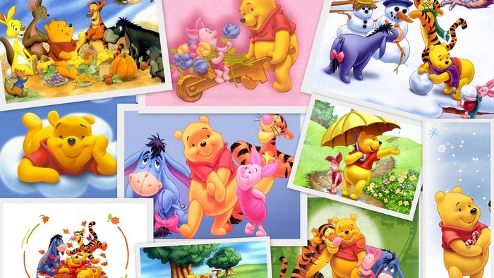 Winnie the Pooh and Friends Collage