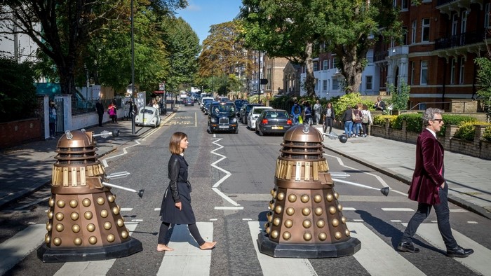 Doctor Who Daleks on Abbey Road