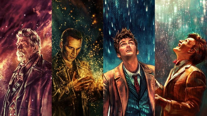 Four Doctors from Doctor Who