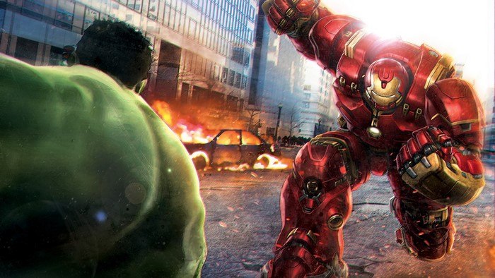Hulk vs Hulkbuster in a city battle