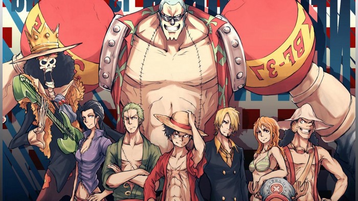 One Piece characters posing together