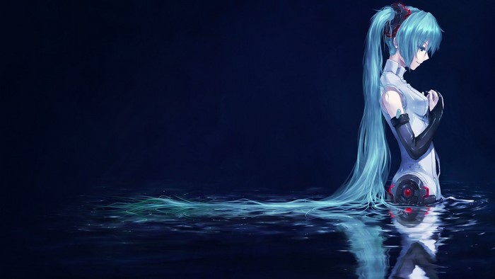 Hatsune Miku in Water