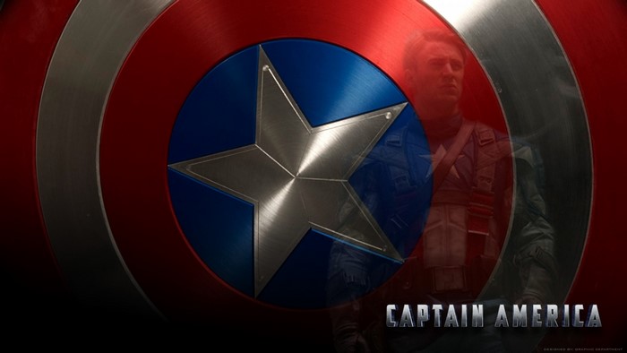 Captain America's Shield with Reflection