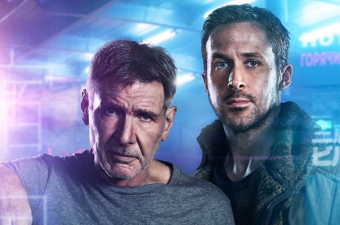 Rick Deckard and Officer K from Blade Runner 2049