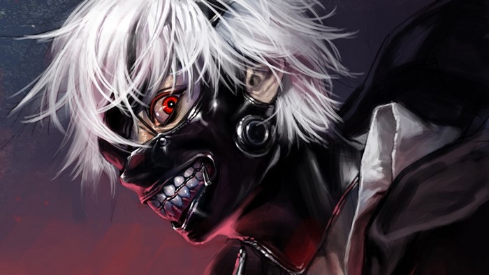 Kaneki Ken from Tokyo Ghoul wearing his mask