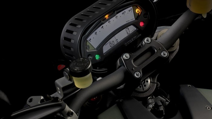 Ducati Monster Diesel motorcycle dashboard