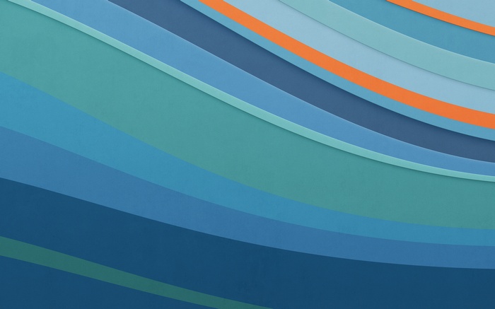 Abstract Blue and Orange Waves
