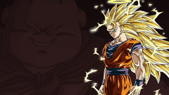Super Saiyan 3 Goku and Majin Buu from Dragon Ball Z