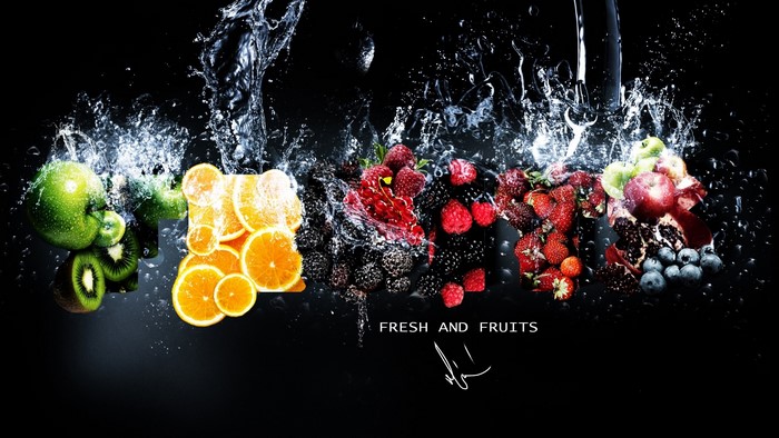 Fresh Fruits Splash