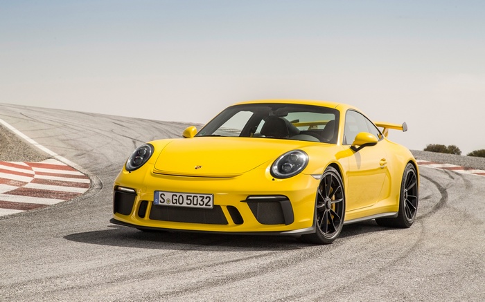 Porsche 911 GT3 Racing Yellow 4K