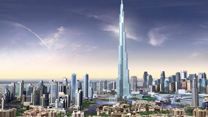 Burj Khalifa and Dubai Skyline