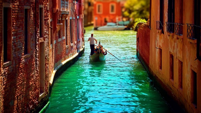 Gondola ride in Venice