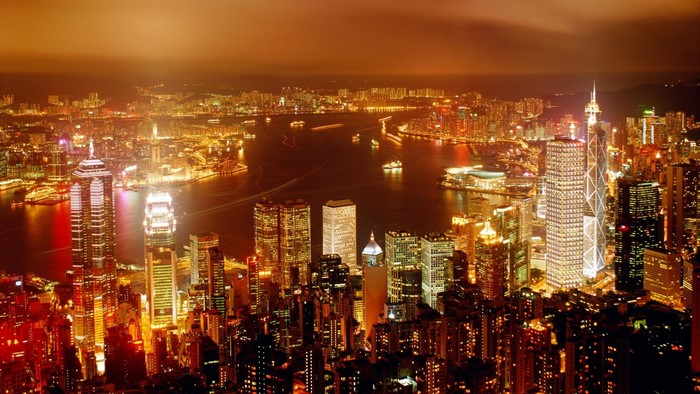 Hong Kong Skyline at Night