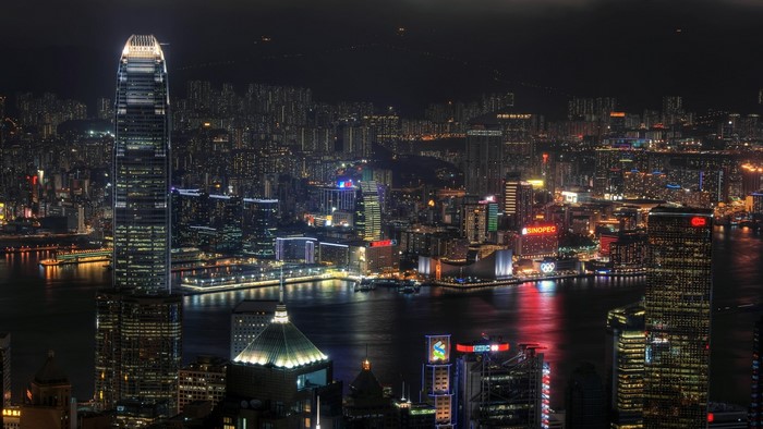 Hong Kong Skyline at Night