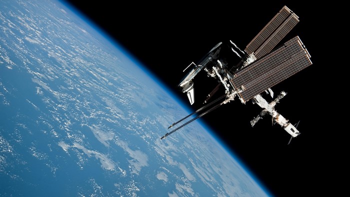 International Space Station orbiting Earth