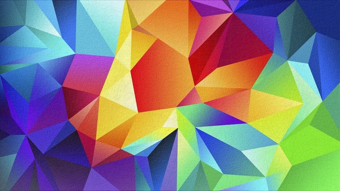 Geometric abstract art with vibrant colors