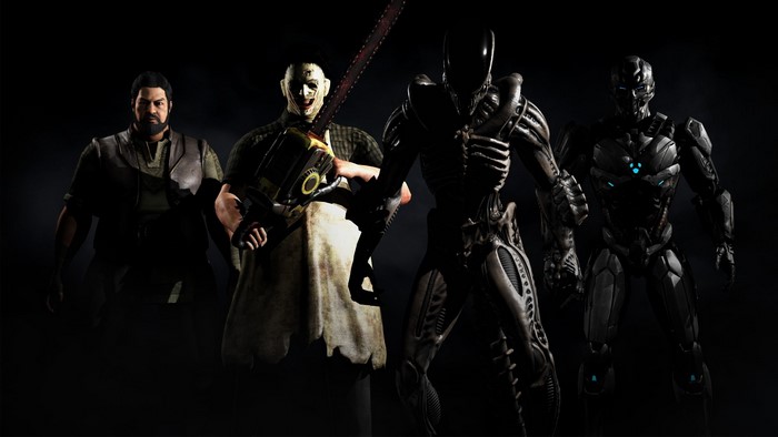 Leatherface, Alien, and Cybernetic Warrior from Mortal Kombat X