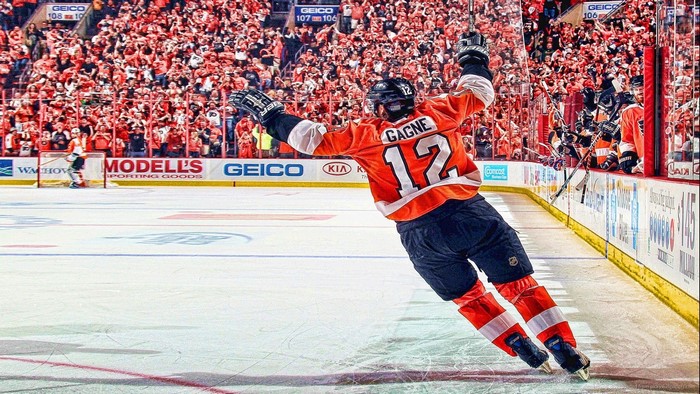 Simon Gagne 12 Philadelphia Flyers Ice Hockey