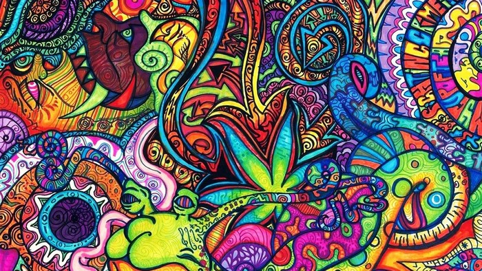 Psychedelic Art Colorful Abstract Design