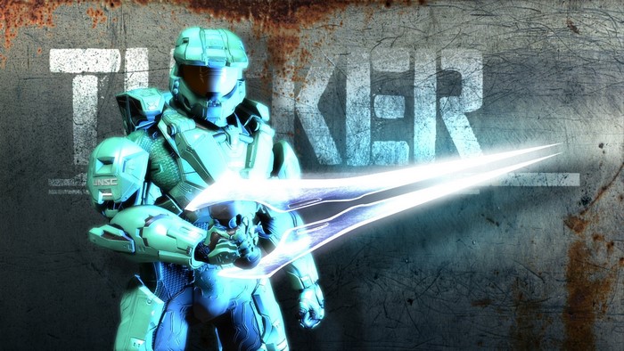 Spartan with Energy Sword from Red vs. Blue