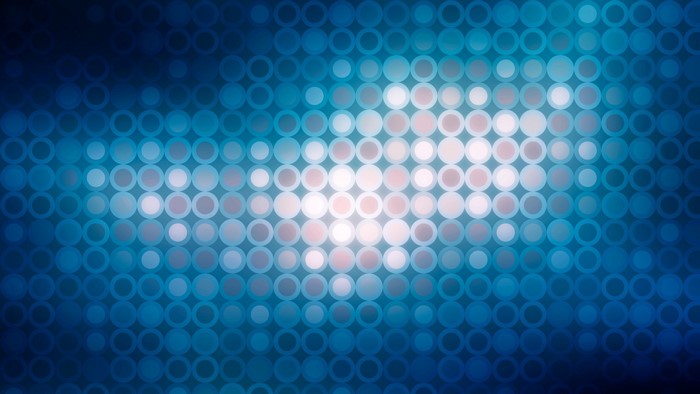 Blue Circles Pattern with Light Effects