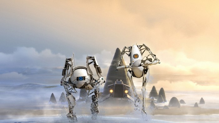 Atlas and P-Body robots from Portal 2