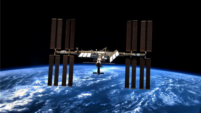 International Space Station orbiting Earth