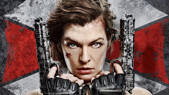 Alice from Resident Evil 6 with guns