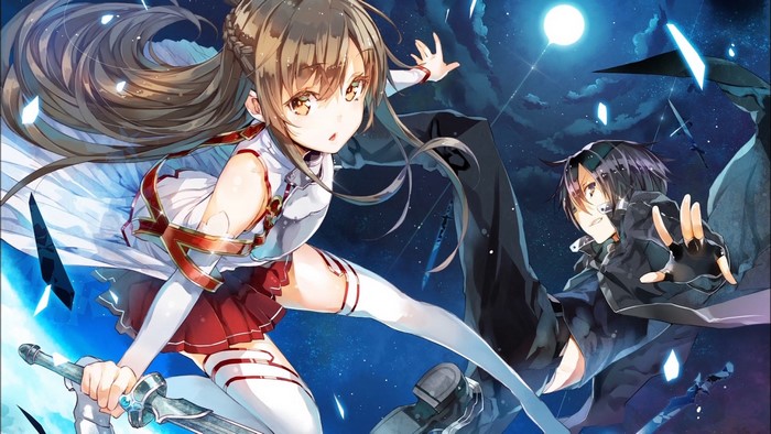 Asuna and Kirito from Sword Art Online