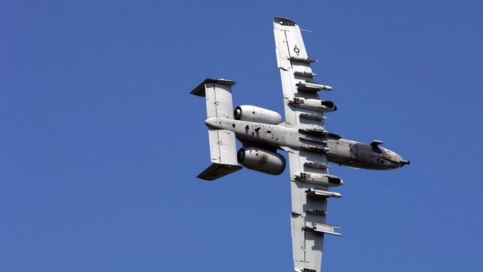 A-10 Thunderbolt II aircraft in flight