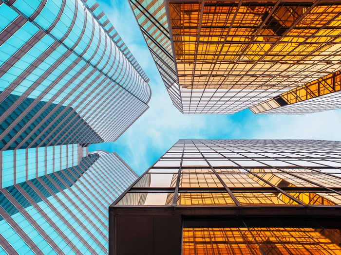 5K, Skyscrapers, Glass buildings