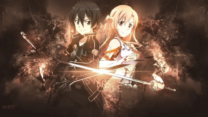 Kirito and Asuna from Sword Art Online