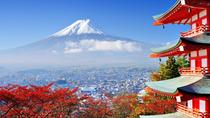 Mount Fuji and Chureito Pagoda, Japan
