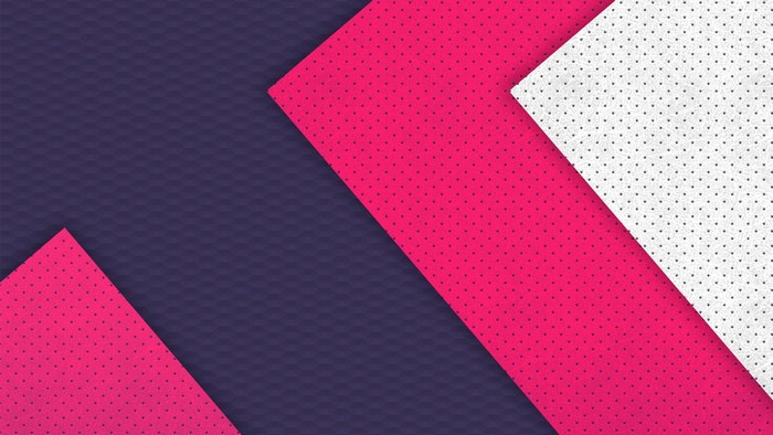 Pink and White Polka Dot Geometric Pattern