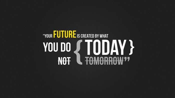 Motivational Quote About Future and Today
