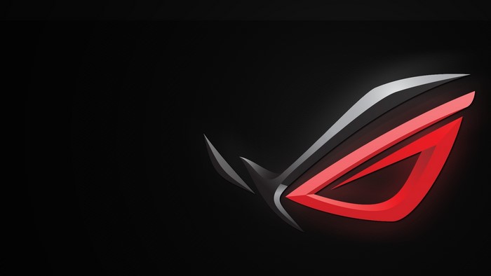 Republic of Gamers logo on black background
