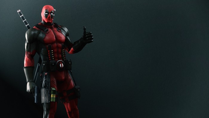 Deadpool giving a thumbs up