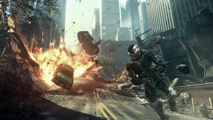 Crysis 2 Soldier in Explosion