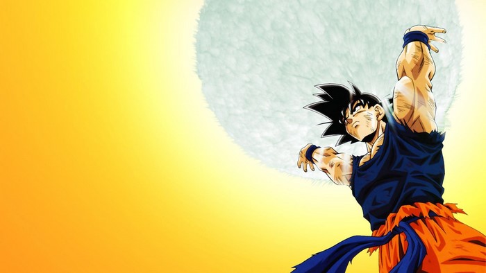 Goku from Dragon Ball with Genkidama