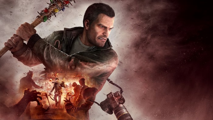 Frank West from Dead Rising 4 with a bat
