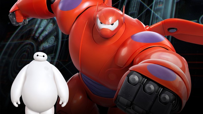 Baymax and Red Armor from Big Hero 6