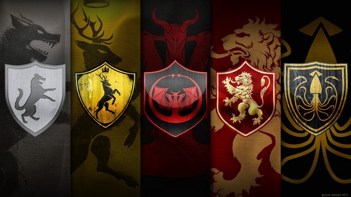 Game of Thrones House Banners